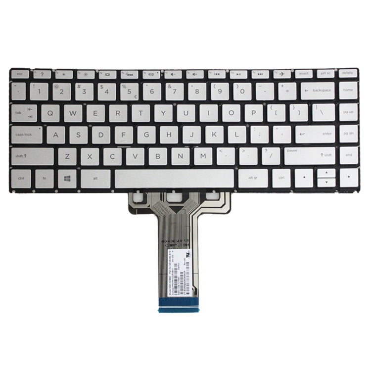 For HP 14M-BA 14-BS US Version Laptop Backlight Keyboard(Silver) - HP Spare Parts by PMC TechLife | Online Shopping South Africa | PMC TechLife