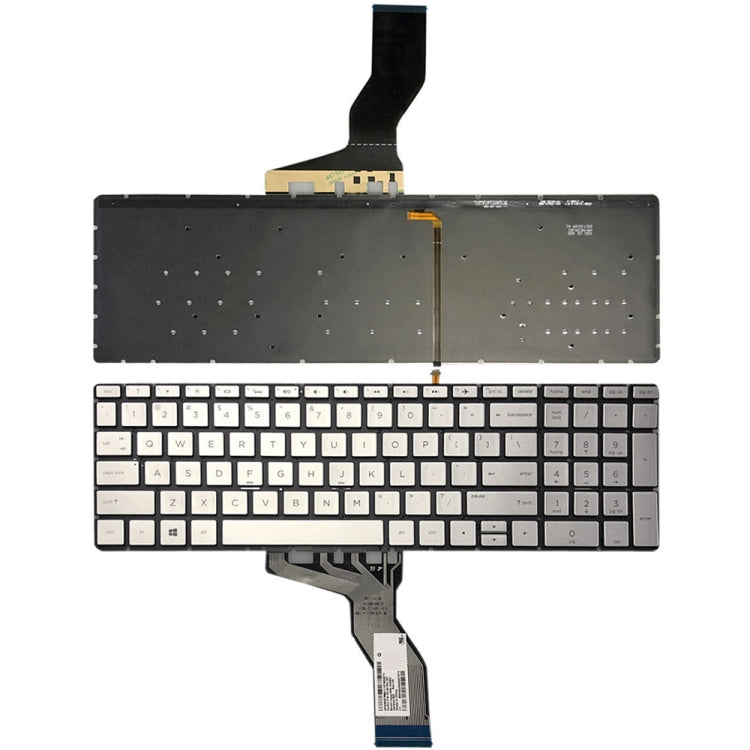 For HP 15-BS / 15-CC US Version Laptop Backlight Keyboard(Silver) - HP Spare Parts by PMC TechLife | Online Shopping South Africa | PMC TechLife