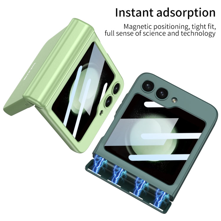 For Samsung Galaxy Z Flip5 GKK Integrated Magnetic Full Coverage Folding Phone Case(Orange) - Galaxy Z Flip5 Cases by GKK | Online Shopping South Africa | PMC TechLife | Buy Now Pay Later Mobicred