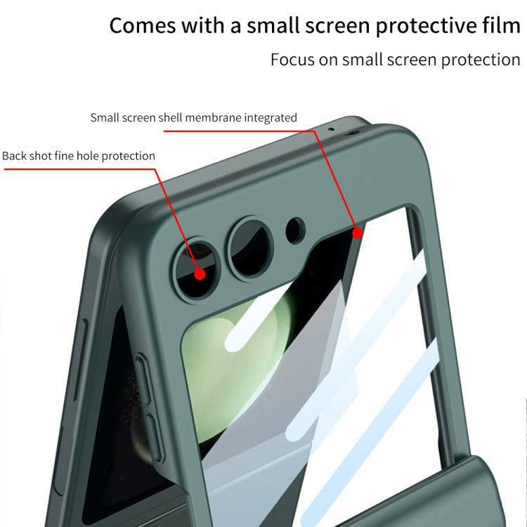 For Samsung Galaxy Z Flip5 GKK Integrated Magnetic Full Coverage Folding Phone Case(Wine Red) - Galaxy Z Flip5 Cases by GKK | Online Shopping South Africa | PMC TechLife | Buy Now Pay Later Mobicred