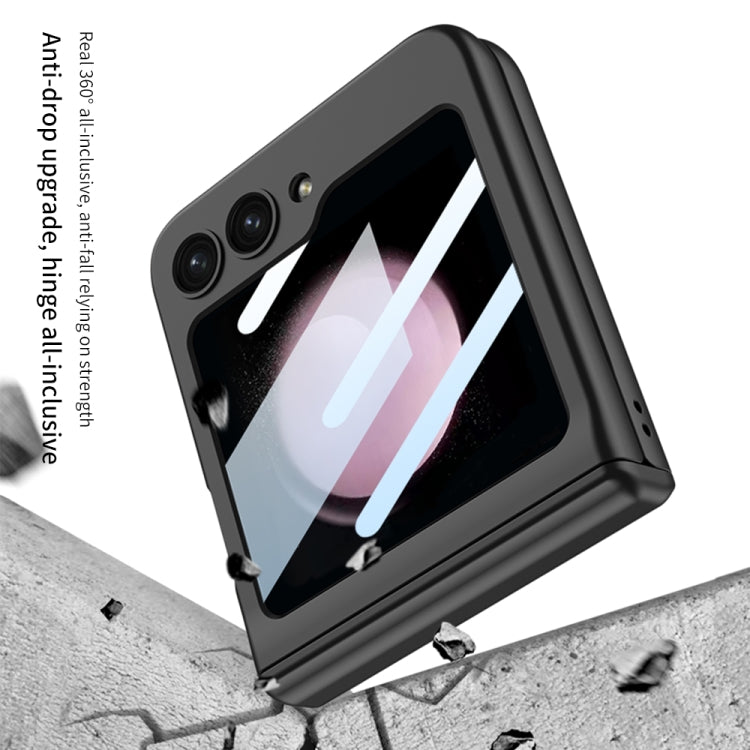 For Samsung Galaxy Z Flip5 GKK Integrated Magnetic Full Coverage Folding Phone Case(Pink) - Galaxy Z Flip5 Cases by GKK | Online Shopping South Africa | PMC TechLife | Buy Now Pay Later Mobicred