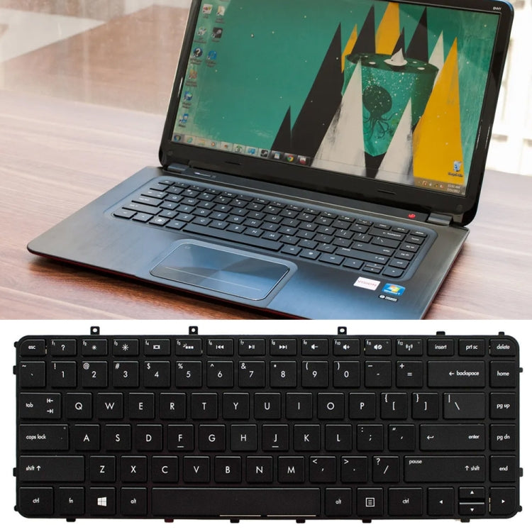 For HP Envy4 4-1000 Laptop Keyboard with Frame - free shipping - PMC TechLife - Order now!