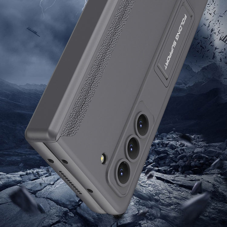 For Samsung Galaxy Z Fold5 GKK Integrated Magnetic Full Coverage Folding Phone Case(Grey) - Galaxy Z Fold5 Cases by GKK | Online Shopping South Africa | PMC TechLife | Buy Now Pay Later Mobicred