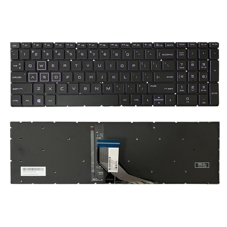 For HP Pavilion Gaming 15-DK US Version Laptop Backlight Keyboard(Purple) - HP Spare Parts by PMC TechLife | Online Shopping South Africa | PMC TechLife
