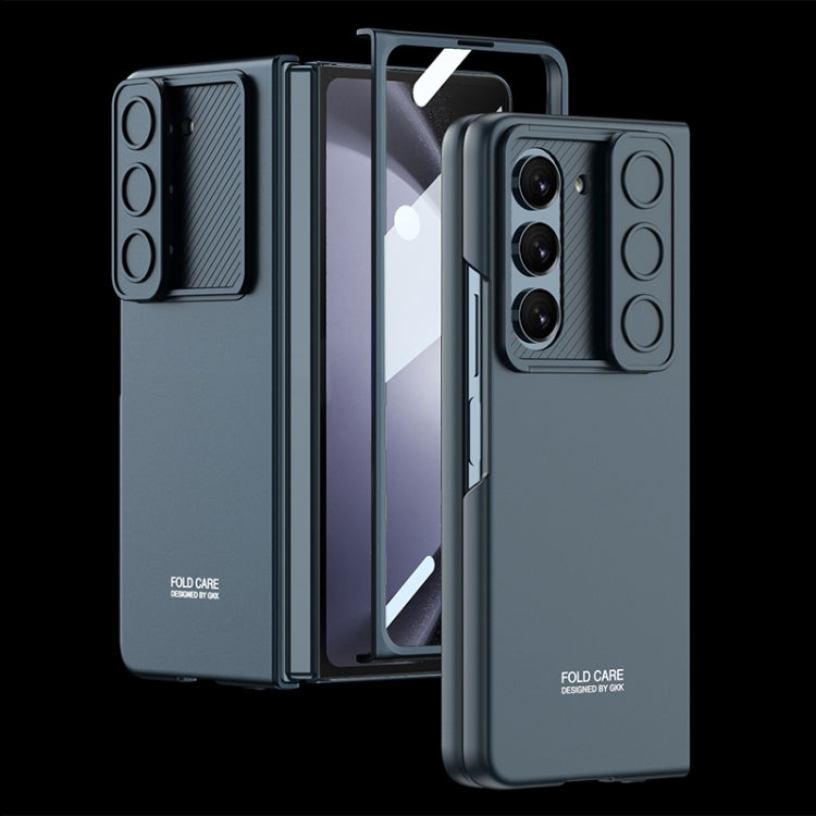 For Samsung Galaxy Z Fold5 GKK Integrated Ultra-thin Sliding Camshield Flip Phone Case(Green) - free shipping - PMC TechLife - Order now!