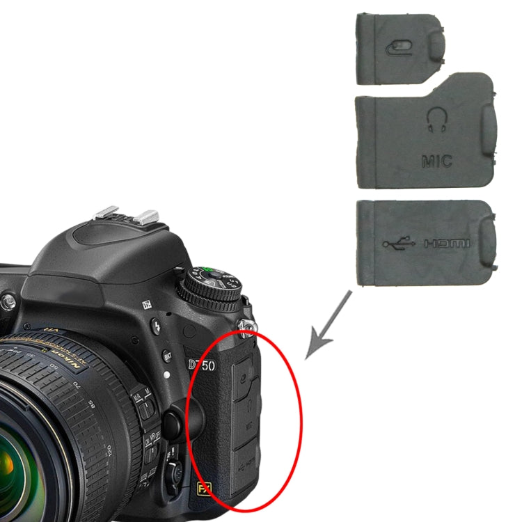 For Nikon D750 OEM USB Cover Cap - USB Cover Cap by PMC TechLife | Online Shopping South Africa | PMC TechLife