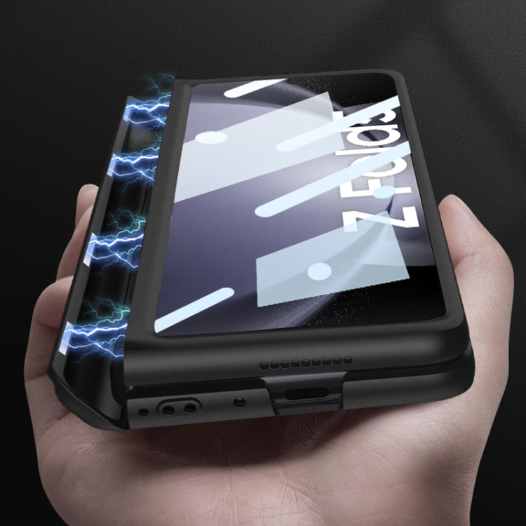 For Samsung Galaxy Z Fold5 GKK Full Coverage Magnetic Fold Hinge Phone Case with Pen Slots(Wine Red) - free shipping - PMC TechLife - Order now!