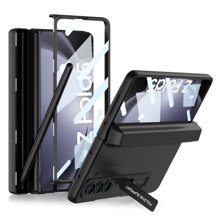 For Samsung Galaxy Z Fold5 GKK Integrated Magnetic Full Coverage Phone Flip Case with Pen Box(Black) - Galaxy Z Fold5 Cases by GKK | Online Shopping South Africa | PMC TechLife | Buy Now Pay Later Mobicred