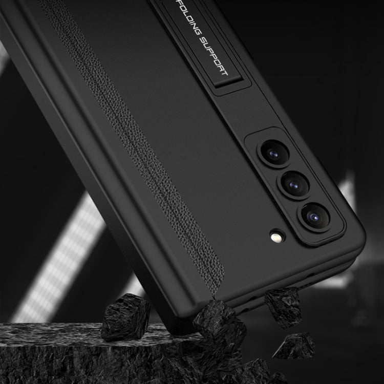 For Samsung Galaxy Z Fold5 GKK Integrated Magnetic Full Coverage Phone Flip Case with Pen Box(Night Green) - Galaxy Z Fold5 Cases by GKK | Online Shopping South Africa | PMC TechLife | Buy Now Pay Later Mobicred