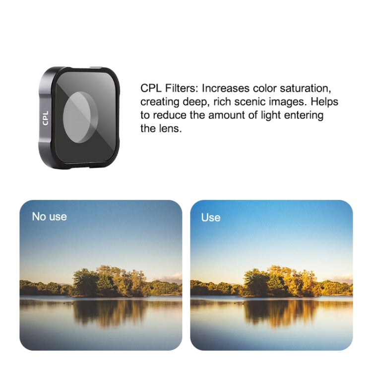 CPL Filter Action Camera Lens Filter For GoPro Hero11 Black / Hero11 Black mini / HERO10 Black / HERO9 Black - Lens Filter by PMC TechLife | Online Shopping South Africa | PMC TechLife