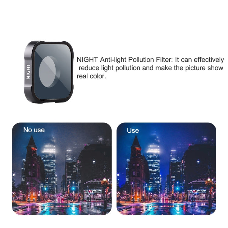 NIGHT Filter Action Camera Lens Filter For GoPro Hero11 Black / Hero11 Black mini / HERO10 Black / HERO9 Black - Lens Filter by PMC TechLife | Online Shopping South Africa | PMC TechLife