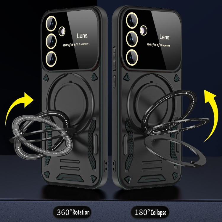 For Samsung Galaxy A54 5G Large Window MagSafe Holder Phone Case(Red) - free shipping - PMC TechLife - Order now!