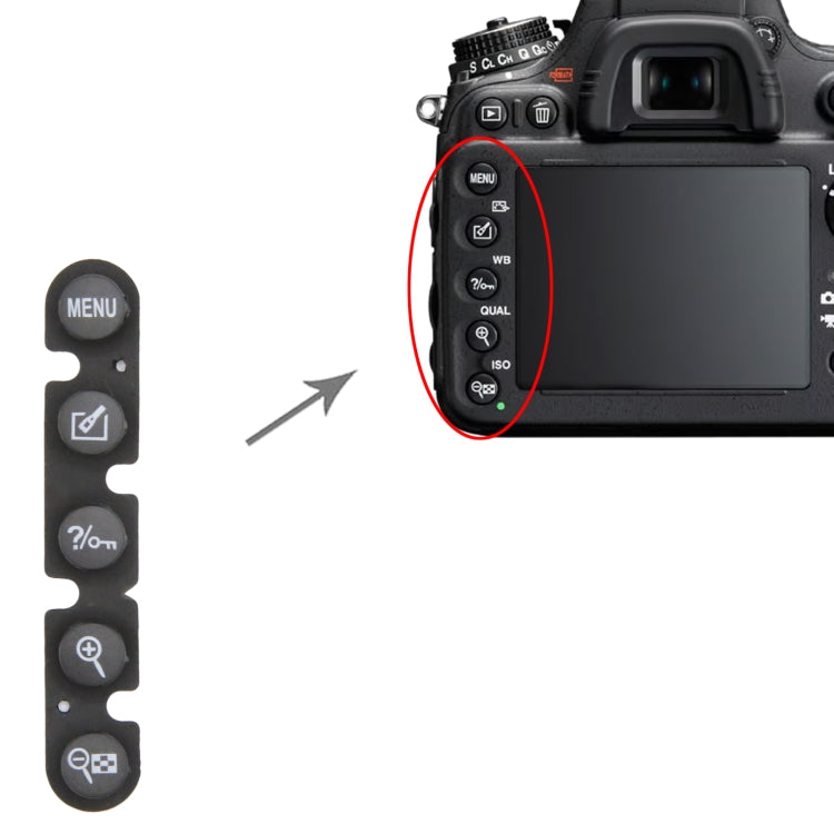 For Nikon D7100 Menu Button Cap - Others by PMC TechLife | Online Shopping South Africa | PMC TechLife