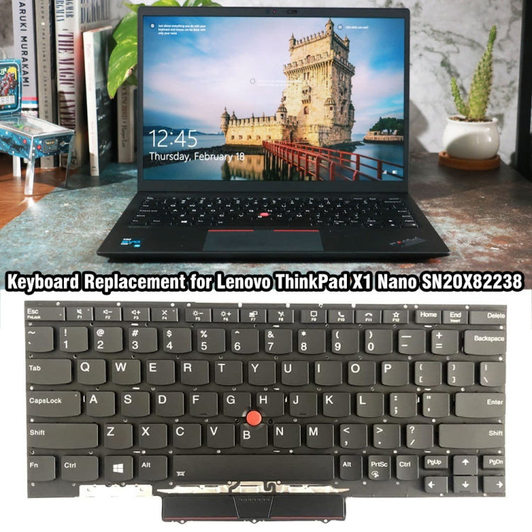 For Lenovo ThinkPad X1 Nano US Version Backlight Laptop Keyboard - Lenovo Spare Parts by PMC TechLife | Online Shopping South Africa | PMC TechLife