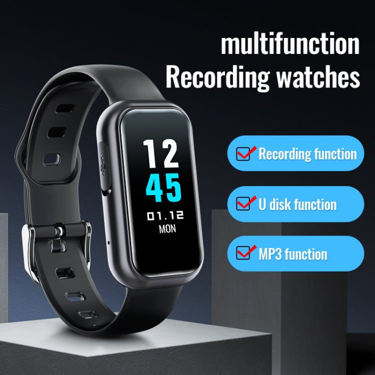 JNN S16 Smart HD Noise Reduction Bluetooth MP3 Voice Control Recording Bracelet, Memory:16GB - Smart Wristbands by JNN | Online Shopping South Africa | PMC TechLife | Buy Now Pay Later Mobicred