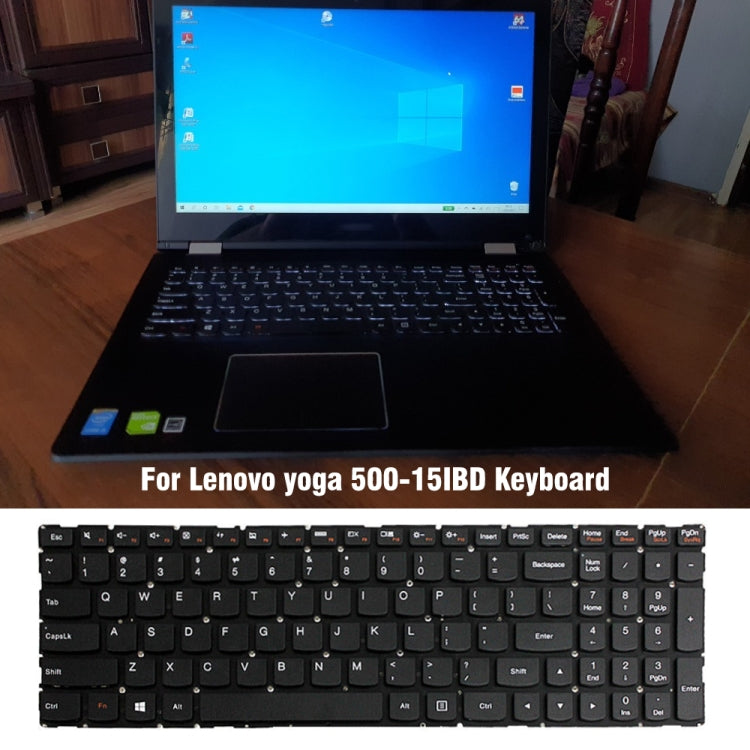 For Lenovo Yoga 500-15IBD US Version Laptop Keyboard - Lenovo Spare Parts by PMC TechLife | Online Shopping South Africa | PMC TechLife | Buy Now Pay Later Mobicred