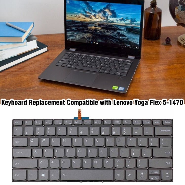 For Lenovo Yoga Flex 5-1470 / Flex 5-1570 US Version Backlight Laptop Keyboard - Lenovo Spare Parts by PMC TechLife | Online Shopping South Africa | PMC TechLife