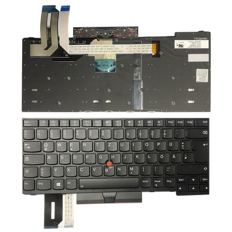 For Lenovo Thinkpad E480 E485 T480s L480 German Version Laptop Keyboard - Lenovo Spare Parts by PMC TechLife | Online Shopping South Africa | PMC TechLife