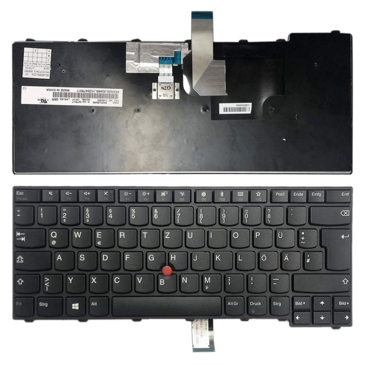 For Lenovo Thinkpad T460 T440S T440P L470 German Version Laptop Keyboard - Lenovo Spare Parts by PMC TechLife | Online Shopping South Africa | PMC TechLife | Buy Now Pay Later Mobicred