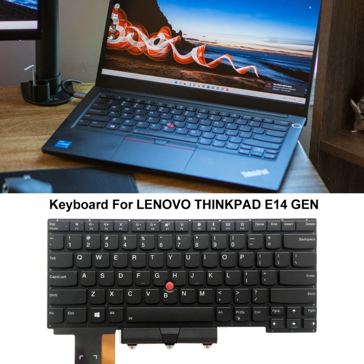 For Lenovo Thinkpad E14 GEN 1 2 US Version Backlight Laptop Keyboard - Lenovo Spare Parts by PMC TechLife | Online Shopping South Africa | PMC TechLife