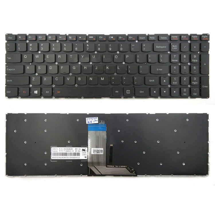 For Lenovo IdeaPad 700-17ISK Backlight Laptop Keyboard - Lenovo Spare Parts by PMC TechLife | Online Shopping South Africa | PMC TechLife | Buy Now Pay Later Mobicred
