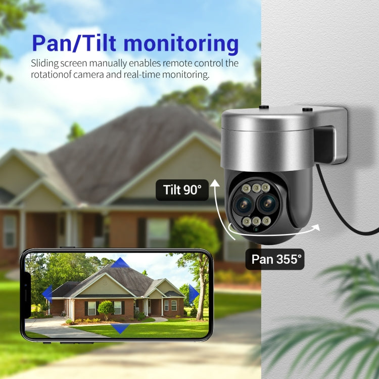 ESCAM G03 2x4MP Dual Lens Zoom 8X Dual Light Source WiFi Camera Support Two-way Voice & Motion Detection(AU Plug) - free shipping - PMC TechLife - Order now!