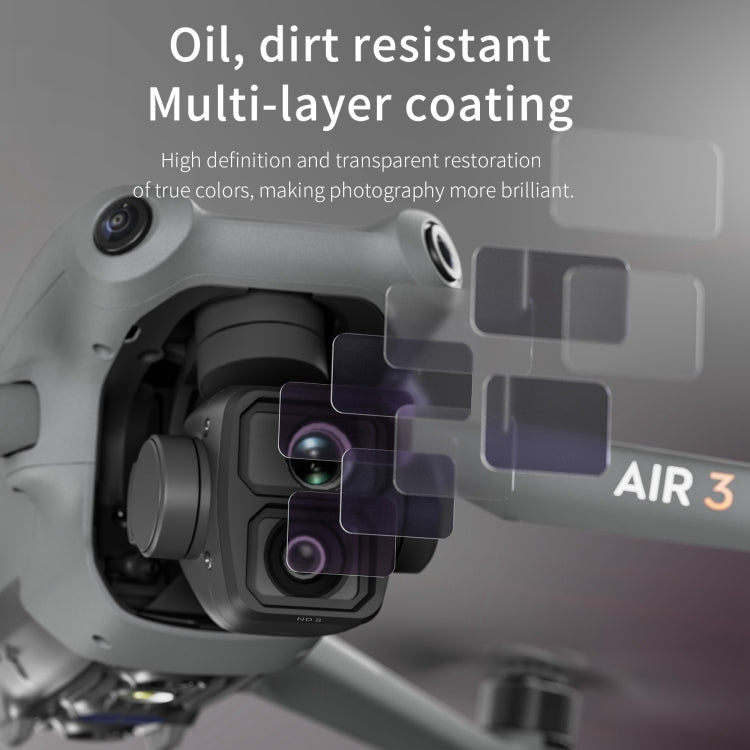 For DJI Air 3 STARTRC Drone Lens Filter, Lens:6 in 1 ND8/16/32/64 UV CPL - free shipping - PMC TechLife - Order now!
