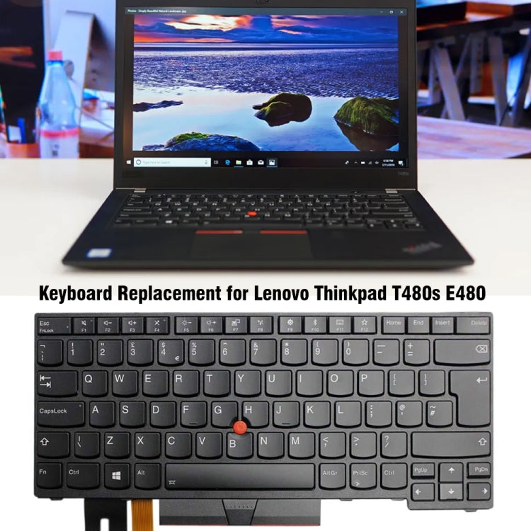 For Lenovo Thinkpad  T480s E480 L480 UK Version Backlight Laptop Keyboard - free shipping - PMC TechLife - Order now!