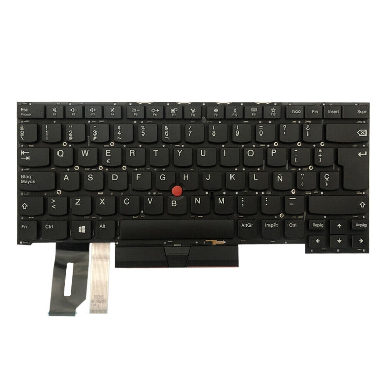 For Lenovo ThinkPad T490s / T495s Spanish Version Backlight Laptop Keyboard - Lenovo Spare Parts by PMC TechLife | Online Shopping South Africa | PMC TechLife