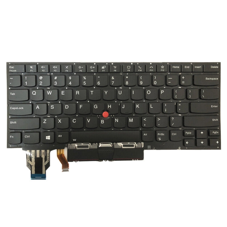 For Lenovo ThinkPad X1 Yoga 5th Gen 20UB US Version Backlight Laptop Keyboard with Touchpad Button(Dark Grey) - Lenovo Spare Parts by PMC TechLife | Online Shopping South Africa | PMC TechLife