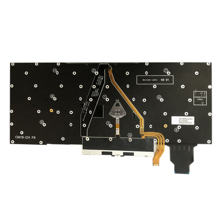 For Lenovo ThinkPad X1 Yoga 5th Gen 20UB US Version Backlight Laptop Keyboard with Touchpad Button(Black) - Lenovo Spare Parts by PMC TechLife | Online Shopping South Africa | PMC TechLife