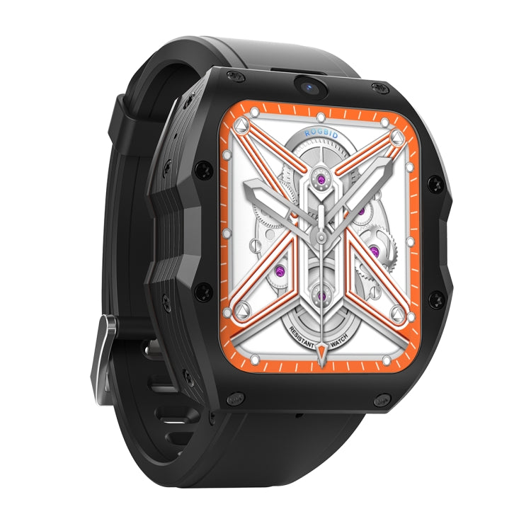 Model X 1.99 inch IP68 Waterproof Android 9.0 4G Dual Cameras Matte Smart Watch, Specification:2GB+16GB(Black) - Android Watch by PMC TechLife | Online Shopping South Africa | PMC TechLife | Buy Now Pay Later Mobicred
