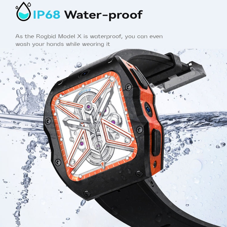 Model X 1.99 inch IP68 Waterproof Android 9.0 4G Dual Cameras Matte Smart Watch, Specification:2GB+16GB(Black) - Android Watch by PMC TechLife | Online Shopping South Africa | PMC TechLife | Buy Now Pay Later Mobicred