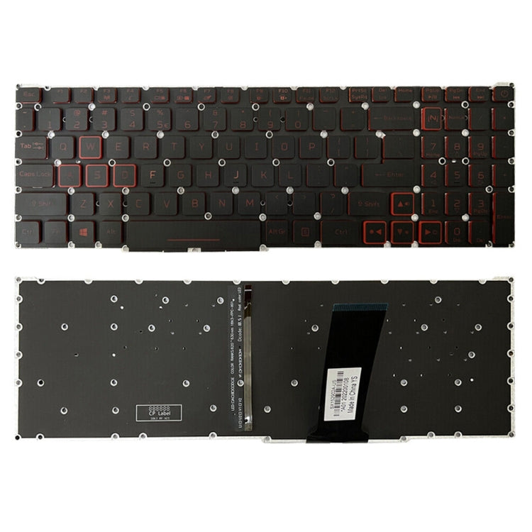 For Acer Nitro 5 AN515-43 US Version Red Backlight Laptop Keyboard - Replacement Keyboards by PMC TechLife | Online Shopping South Africa | PMC TechLife