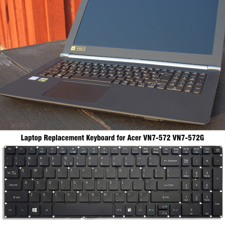 For Acer VN7-572 / VN7-572G Laptop Keyboard - Replacement Keyboards by PMC TechLife | Online Shopping South Africa | PMC TechLife