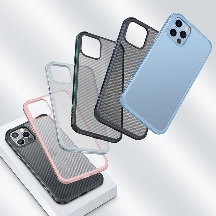 For iPhone 13 Pro SULADA Luxury 3D Carbon Fiber Textured Metal + TPU Frame Phone Case(Sea Blue) - iPhone 13 Pro Cases by SULADA | Online Shopping South Africa | PMC TechLife