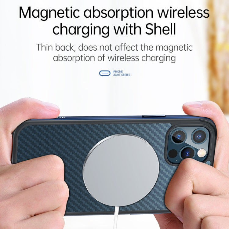 For iPhone 13 Pro Max SULADA Luxury 3D Carbon Fiber Textured Metal + TPU Frame Phone Case(Silver) - free shipping - PMC TechLife - Order now!