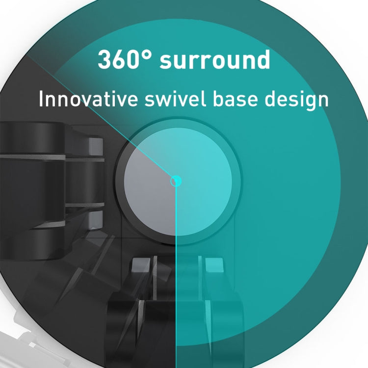 R-JUST HZ42 Clip Type Disc Rotating Phone Desktop Stand(Silver) - free shipping - PMC TechLife - Order now!