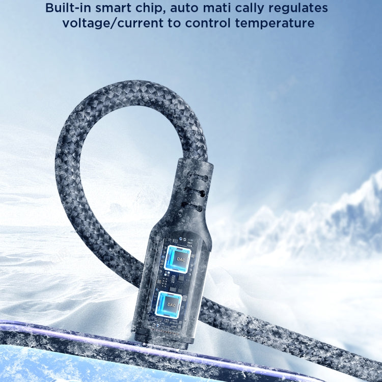 JOYROOM A18 3.5A USB to Dual 8 Pin+USB-C/Type-C+Micro USB 4 in 1 Data Cable, Length: 1.2m(Black) - Multifunction Cable by JOYROOM | Online Shopping South Africa | PMC TechLife | Buy Now Pay Later Mobicred