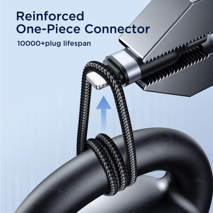 JOYROOM A18 3.5A USB to Dual 8 Pin+USB-C/Type-C+Micro USB 4 in 1 Data Cable, Length: 1.2m(Black) - Multifunction Cable by JOYROOM | Online Shopping South Africa | PMC TechLife | Buy Now Pay Later Mobicred