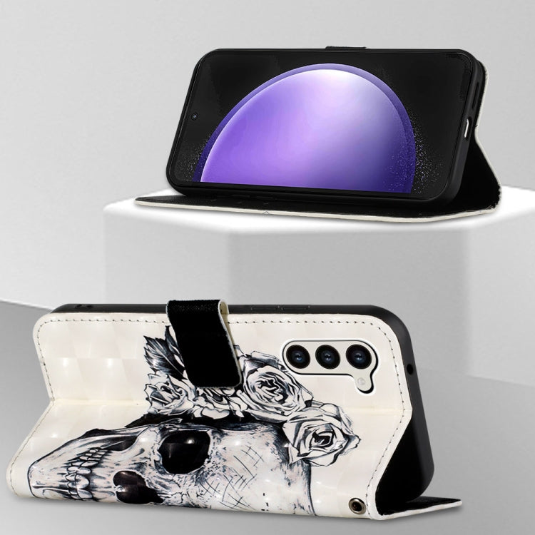 For Samsung Galaxy S24+ 5G 3D Painting Horizontal Flip Leather Phone Case(Skull) - free shipping - PMC TechLife - Order now!