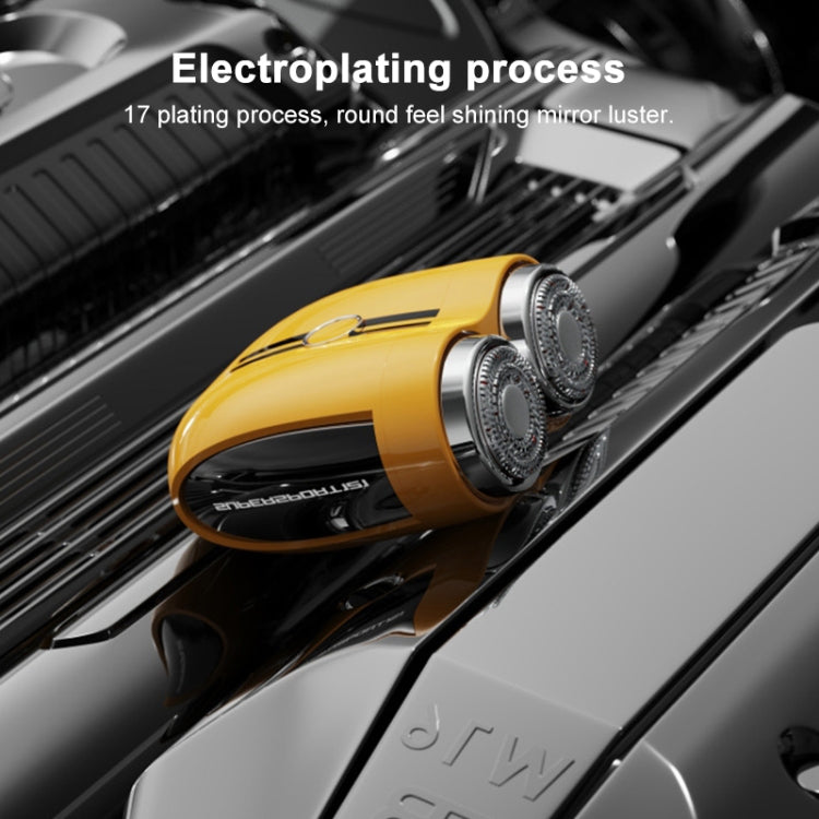 Portable Wet and Dry Double Shaving IPX7 Waterproof Electric Shaver(Yellow) - free shipping - PMC TechLife - Order now!
