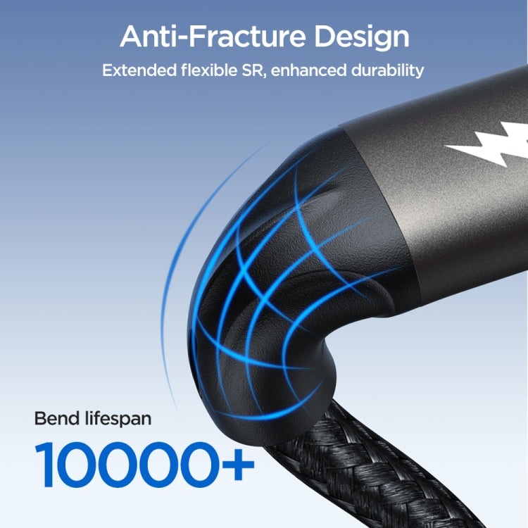 JOYROOM SA25-CC5 100W USB-C/Type-C to USB-C/Type-C Fast Charge Data Cable, Length:3m(Black) - USB-C & Type-C Cable by JOYROOM | Online Shopping South Africa | PMC TechLife | Buy Now Pay Later Mobicred