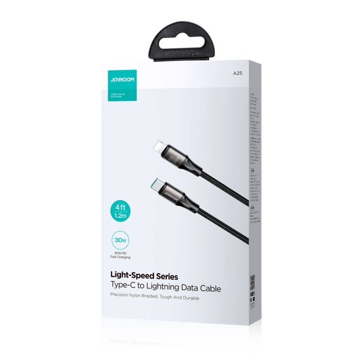JOYROOM SA25-CL3 30W USB-C/Type-C to 8 Pin Fast Charge Data Cable, Length:2m(Black) - 2 in 1 Cable by JOYROOM | Online Shopping South Africa | PMC TechLife | Buy Now Pay Later Mobicred