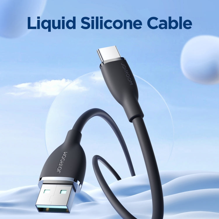 JOYROOM SA29-AC3 3A USB to USB-C/Type-C Liquid Silicone Fast Charging Data Cable, Length: 1.2m(Black) - USB-C & Type-C Cable by JOYROOM | Online Shopping South Africa | PMC TechLife