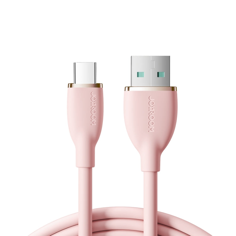 JOYROOM SA29-AC3 3A USB to USB-C/Type-C Liquid Silicone Fast Charging Data Cable, Length: 1.2m(Pink) - USB-C & Type-C Cable by JOYROOM | Online Shopping South Africa | PMC TechLife