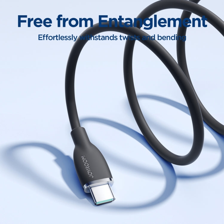 JOYROOM SA29-CC5 100W USB-C/Type-C to USB-C/Type-C Liquid Silicone Fast Charging Data Cable, Length: 1.2m(Black) - USB-C & Type-C Cable by JOYROOM | Online Shopping South Africa | PMC TechLife