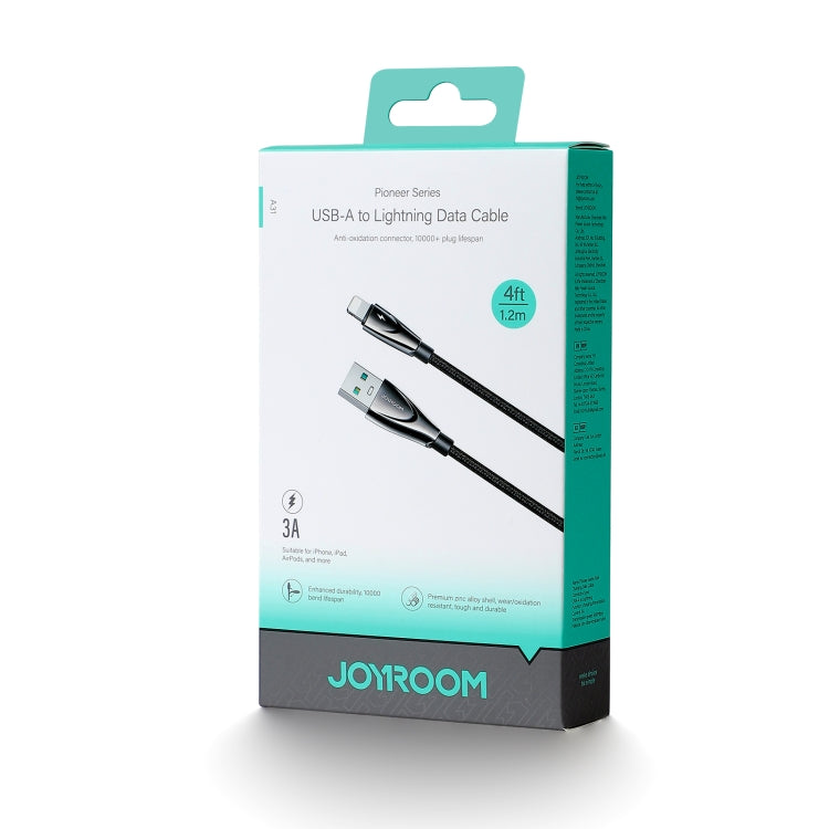JOYROOM SA31-AL3 3A USB to 8 Pin Fast Charge Data Cable, Length: 1.2m(Black) - free shipping - PMC TechLife - Order now!