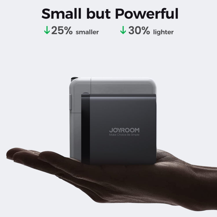 JOYROOM JR-TCG04 100W USB+3 x Type-C GaN Multi-port Charger Set, Specification:US Plug(Black) - free shipping - PMC TechLife - Order now!