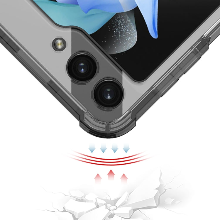 For Samsung Galaxy Z Flip5 GKK MagSafe Airbag Hinge Shockproof Phone Case with Ring Holder(Transparent) - Galaxy Z Flip5 Cases by GKK | Online Shopping South Africa | PMC TechLife | Buy Now Pay Later Mobicred